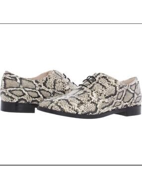 Snake Print Oxford Lace-Up Shoes Cole Haan